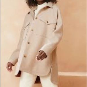 BR Cream Shirt Jacket